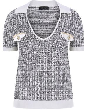 Guess Truien & Vesten ,Grijs ,Katoen Annabelle V-Neck Trui