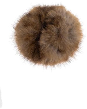 Balenciaga Holli Tierfreies Fell-Haargummi - Braun