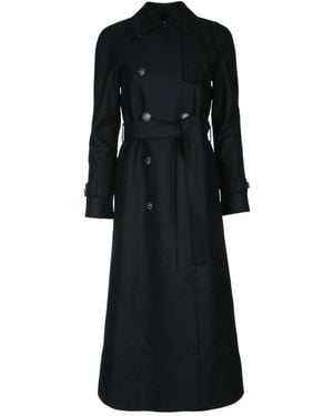 Harris Wharf London Trench Coats - Black