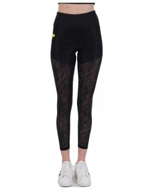 EA7 7 Clear Logo Jersey Leggings - Zwart