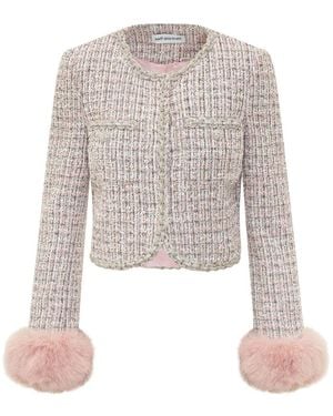 Self-Portrait Tweed Jackets - Pink