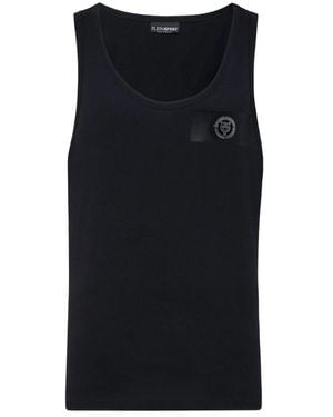 Philipp Plein Fitness ,Zwart ,Katoen Tanktop