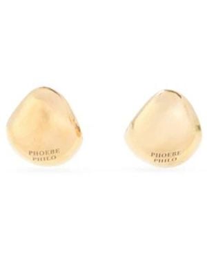 Phoebe Philo Pebble Studded Earrings - Mettallic
