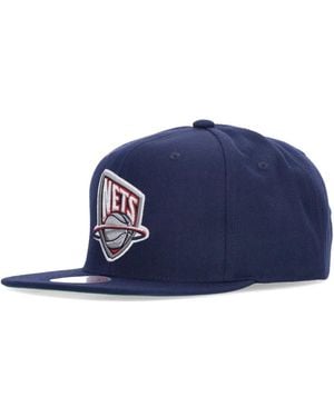 Mitchell & Ness Flat Visor Cap - Blau