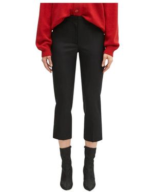 KENZO Broeken ,Zwart ,Wol Cropped Broeken - Rood