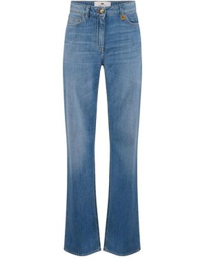 Elisabetta Franchi Boot-Cut Jeans - Azul