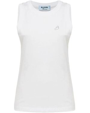 Blugirl Blumarine Sleeveless Tops - White