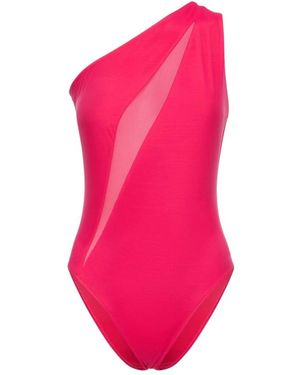 Versace Slashed Badpak Uit Één Stuk - Roze