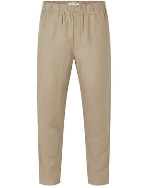 Samsøe & Samsøe Straight Trousers - Natural