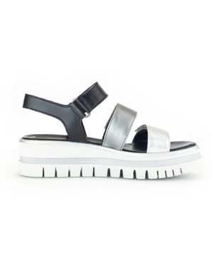 Gabor Shoes > sandals > flat sandals - Bleu