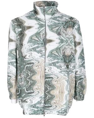Huf Swirl Oversized High Neck Sweatshirt - Blauw
