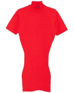 Jacquemus Rotes Woll-Kaschmir Kleid Aw25