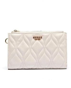 Guess Maxine Slg Dbl Zip Organizer - Wit
