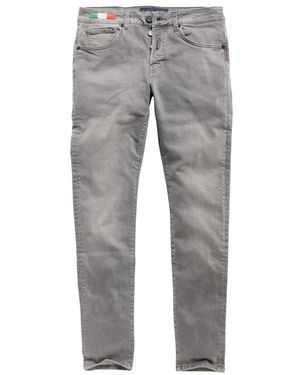 carlo colucci Slim-Fit Jeans - Gris