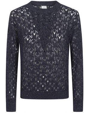 Eleventy Trui Met Ronde Hals - Blauw