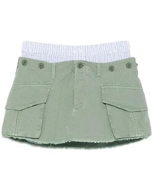 Alexander Wang Cargo Skirt - Groen