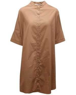 EMMA & GAIA Shirt Dresses - Brown