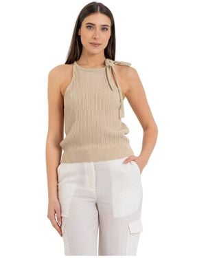 Kocca Sleeveless Tops - Natural
