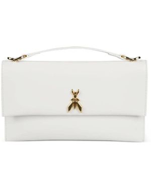 Patrizia Pepe Tassen ,Leer Pochette - Wit