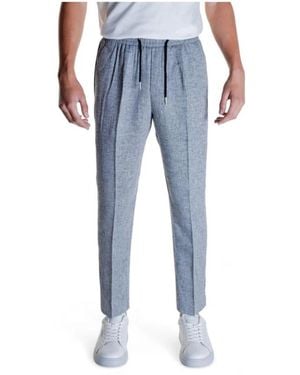 Antony Morato Schwarze Leinen Freizeithose - Blau