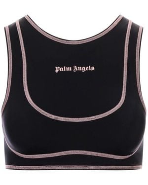 Palm Angels Tops ,Zwart ,Classic Logo Active Top