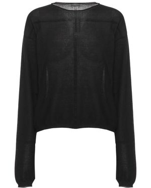 Rick Owens Round-Neck Knitwear - Nero
