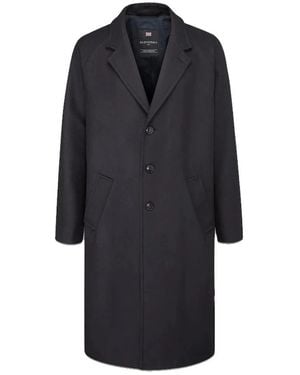 Gloverall Single-Breasted Coats - Blue