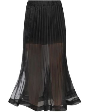 Souvenir Clubbing Midi Skirts - Black