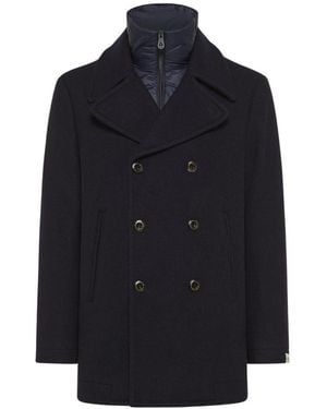 Peuterey Double-Breasted Coats - Blue