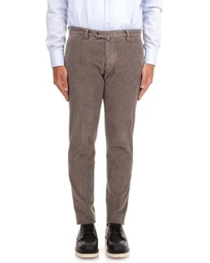 BRIGLIA Slim-Fit Pants - Gray