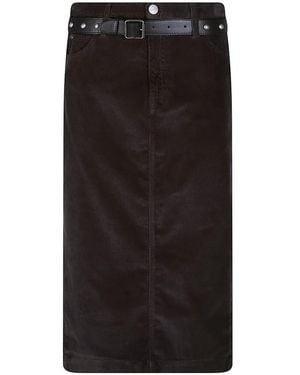 Pinko Gracia Midi Rok - Zwart