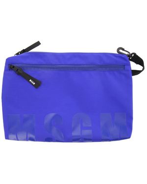 MSGM Nylon Pouch Met Logo - Blauw