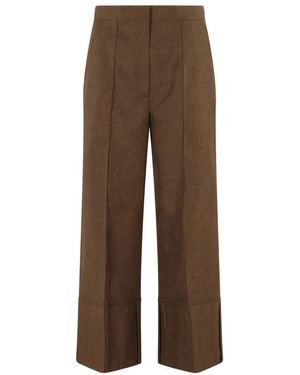 Theory Wide Trousers - Marrone
