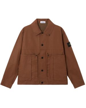 Stone Island Light Jackets - Brown