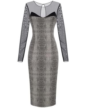 Elisabetta Franchi Midi Dresses - Gris