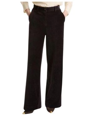 Marella Wide Trousers - Black