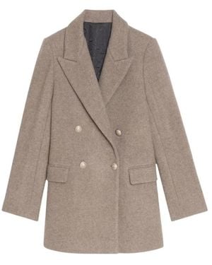 Zadig & Voltaire Double-Breasted Coats - Brown