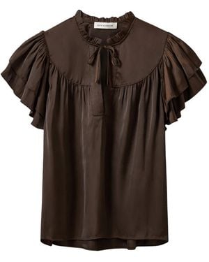 Sofie Schnoor Overhemden ,Bruin ,Blouses