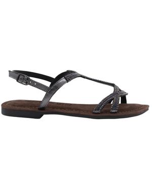 Lazamani Flat Sandals - Brown