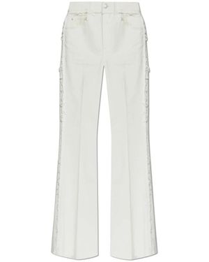 McQueen Boot-Cut Jeans - Blanco