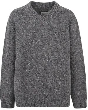 Maison Margiela V-Neck Knitwear - Grijs
