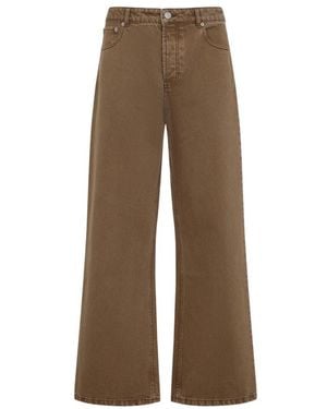 Ami Paris Wide Jeans - Brown