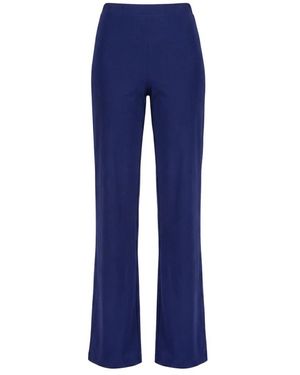 Maliparmi Broeken ,Blauw ,Pantalone Soft Jersey