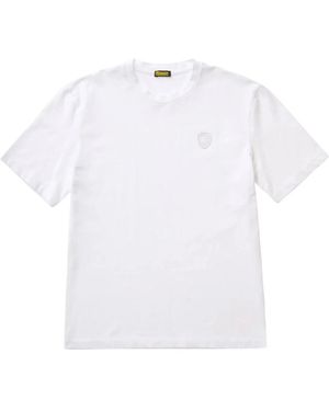 Blauer T-Shirts - White