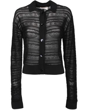 ATOMOFACTORY Truien & Vesten ,Zwart ,Zwarte Cardigan Trui Chic Cozy