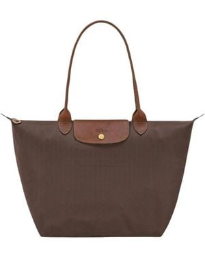 Longchamp Shopping Bags - Brown