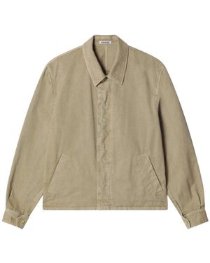 AURALEE Garment-Dyed Finx Light Chino Blouson - Natur