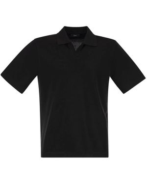 Herno T-Shirts Und Poloshirts Schwarz
