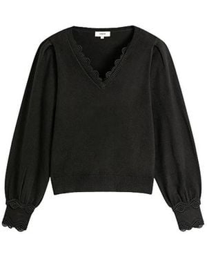 Suncoo V-Neck Knitwear - Black