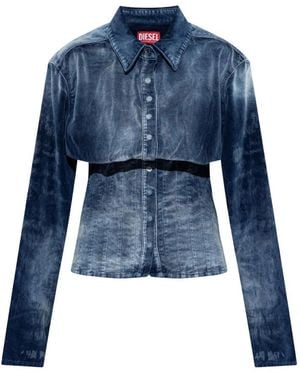 DIESEL Denim Shirts - Blu
